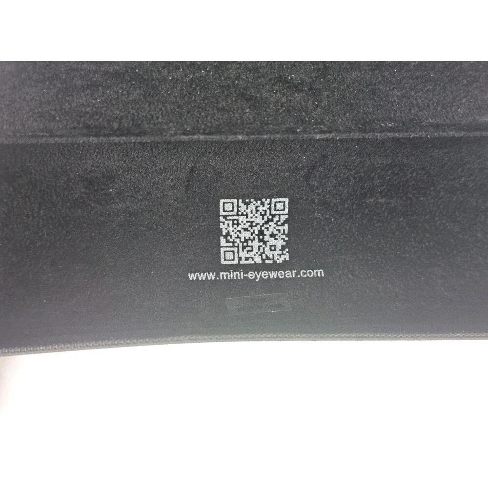 MINI Black Hard Eyeglass Case for Glasses Fabric 7 in Protective Storage
